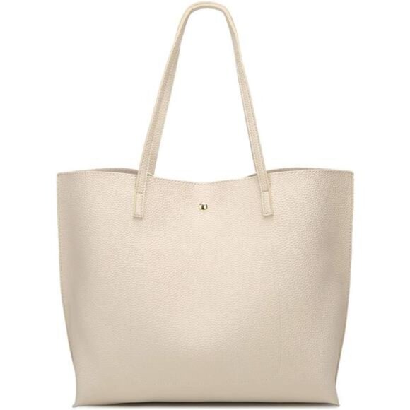 Women's Soft Faux Leather Tote Shoulder Bag from,‎ Big Capacity Tassel - Picture 4 of 15